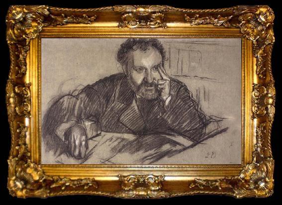 framed  Edgar Degas Study for Edmono Duranty, ta009-2